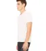 BELLA+CANVAS 3415 Men's Tri-blend V-Neck T-shirt in Oatmeal triblend side view