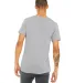 BELLA+CANVAS 3415 Men's Tri-blend V-Neck T-shirt in Ath grey triblnd back view