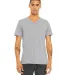 BELLA+CANVAS 3415 Men's Tri-blend V-Neck T-shirt in Ath grey triblnd front view