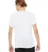 BELLA+CANVAS 3415 Men's Tri-blend V-Neck T-shirt in Solid wht trblnd back view