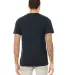 BELLA+CANVAS 3415 Men's Tri-blend V-Neck T-shirt in Solid nvy trblnd back view