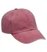 Adams EP101 Twill Pigment-dyed Dad Hat in Nautical red front view