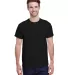 Gildan 5000 G500 Heavy Weight Cotton T-Shirt in Black front view