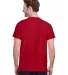 Gildan 5000 G500 Heavy Weight Cotton T-Shirt in Red back view