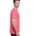 Gildan 5000 G500 Heavy Weight Cotton T-Shirt in Coral silk side view