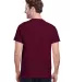 Gildan 5000 G500 Heavy Weight Cotton T-Shirt in Maroon back view
