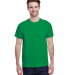 Gildan 5000 G500 Heavy Weight Cotton T-Shirt in Irish green front view