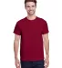 Gildan 5000 G500 Heavy Weight Cotton T-Shirt in Cardinal red front view