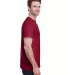Gildan 5000 G500 Heavy Weight Cotton T-Shirt in Cardinal red side view