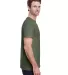 Gildan 5000 G500 Heavy Weight Cotton T-Shirt in Military green side view