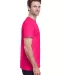 Gildan 5000 G500 Heavy Weight Cotton T-Shirt in Heliconia side view