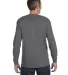 5400 Gildan Adult Heavy Cotton Long-Sleeve T-Shirt in Charcoal back view