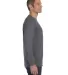 5400 Gildan Adult Heavy Cotton Long-Sleeve T-Shirt in Charcoal side view