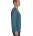 5400 Gildan Adult Heavy Cotton Long-Sleeve T-Shirt in Indigo blue side view