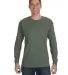 5400 Gildan Adult Heavy Cotton Long-Sleeve T-Shirt in Military green front view