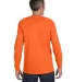 5400 Gildan Adult Heavy Cotton Long-Sleeve T-Shirt in Orange back view