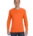 5400 Gildan Adult Heavy Cotton Long-Sleeve T-Shirt in Orange front view