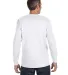 5400 Gildan Adult Heavy Cotton Long-Sleeve T-Shirt in White back view