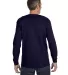 5400 Gildan Adult Heavy Cotton Long-Sleeve T-Shirt in Navy back view