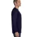 5400 Gildan Adult Heavy Cotton Long-Sleeve T-Shirt in Navy side view