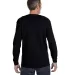5400 Gildan Adult Heavy Cotton Long-Sleeve T-Shirt in Black back view