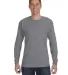 5400 Gildan Adult Heavy Cotton Long-Sleeve T-Shirt in Graphite heather front view