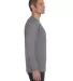 5400 Gildan Adult Heavy Cotton Long-Sleeve T-Shirt in Graphite heather side view