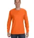 5400 Gildan Adult Heavy Cotton Long-Sleeve T-Shirt in S orange front view