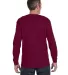5400 Gildan Adult Heavy Cotton Long-Sleeve T-Shirt in Maroon back view