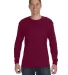 5400 Gildan Adult Heavy Cotton Long-Sleeve T-Shirt in Maroon front view