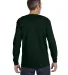 5400 Gildan Adult Heavy Cotton Long-Sleeve T-Shirt in Forest green back view