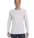 5400 Gildan Adult Heavy Cotton Long-Sleeve T-Shirt in Ash grey front view