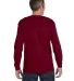 5400 Gildan Adult Heavy Cotton Long-Sleeve T-Shirt in Garnet back view