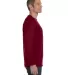 5400 Gildan Adult Heavy Cotton Long-Sleeve T-Shirt in Garnet side view