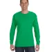 5400 Gildan Adult Heavy Cotton Long-Sleeve T-Shirt in Irish green front view
