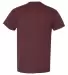 8000 Gildan Adult DryBlend T-Shirt SPRT DRK MAROON back view