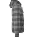 J8871 J-America Adult Tri-Blend Hooded Fleece SMOK TRBLN BUFLO side view