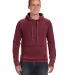 J8915 J-America Adult Vintage Zen Hooded Pullover  TWISTED BORDEAUX front view