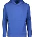 L2296 LA T Youth Fleece Hooded Pullover Sweatshirt VINTAGE ROYAL front view