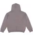 L2296 LA T Youth Fleece Hooded Pullover Sweatshirt GRANITE HEATHER back view