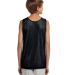 N2206 A4 Youth Reversible Mesh Tank in Black/ white back view
