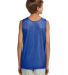 N2206 A4 Youth Reversible Mesh Tank in Royal/ white back view