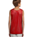 N2206 A4 Youth Reversible Mesh Tank in Scarlet/ white back view