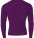N3133 A4 Long Sleeve Compression Crew in Purple back view