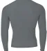 N3133 A4 Long Sleeve Compression Crew in Graphite back view
