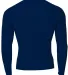 N3133 A4 Long Sleeve Compression Crew in Navy back view