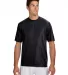 N3142 A4 Adult Cooling Performance Crew in Black front view