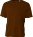 N3142 A4 Adult Cooling Performance Crew in Brown front view