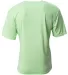 N3142 A4 Adult Cooling Performance Crew in Light lime back view