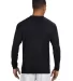N3165 A4 Adult Cooling Performance Long Sleeve Cre in Black back view
